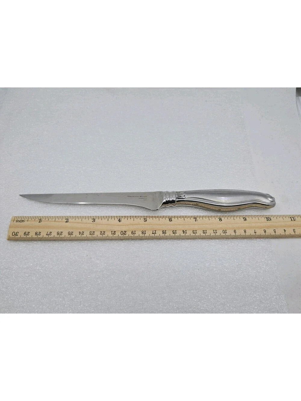 Princess House Barrington 18/10 Stainless Steel Boning Knife Pistol Grip 10.25